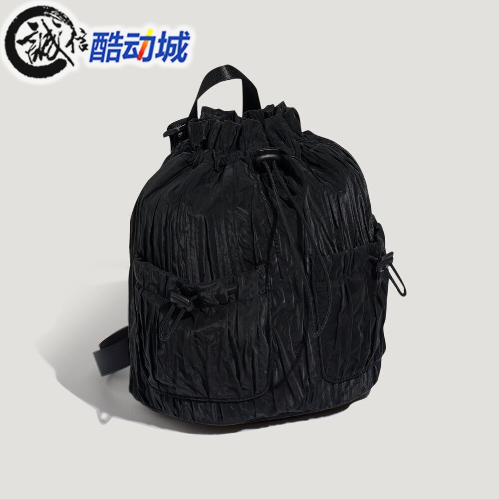 阿迪达斯三叶草儿童2026年秋新款运动休闲抽绳实用双肩背包LD6310
