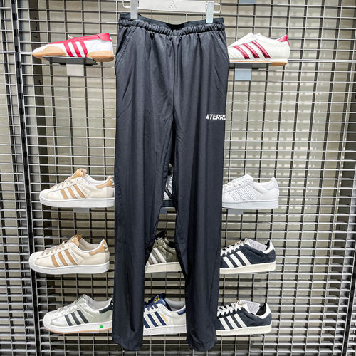 Adidas阿迪达斯男子2025秋季户外登山徒步舒适运动梭织长裤JF3709