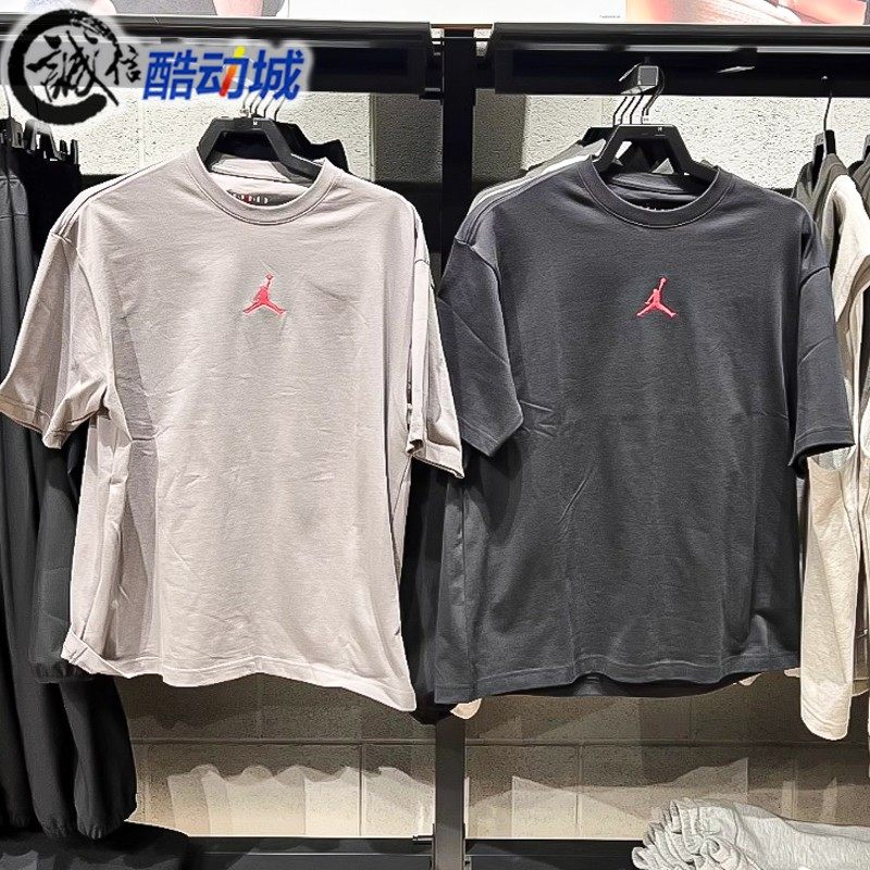 Nike耐克男装Jordan后背印花棉质透气运动短袖T恤 IH0833-029-045