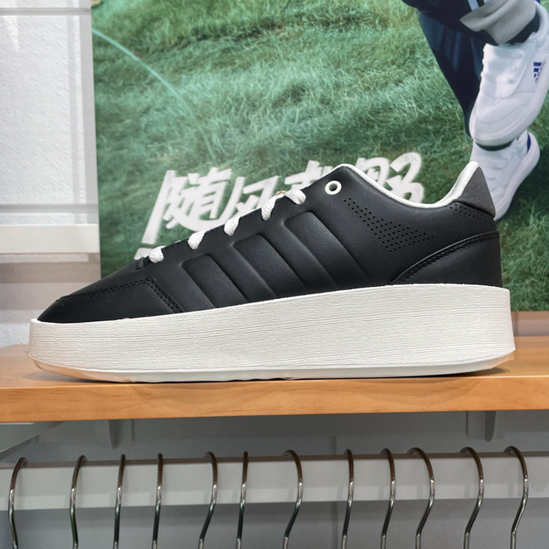 阿迪达斯篮球风厚底板鞋图片