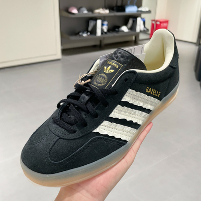 阿迪达斯三叶草男女GAZELLE经典百搭运动休闲T头鞋 JS1412 JS1413