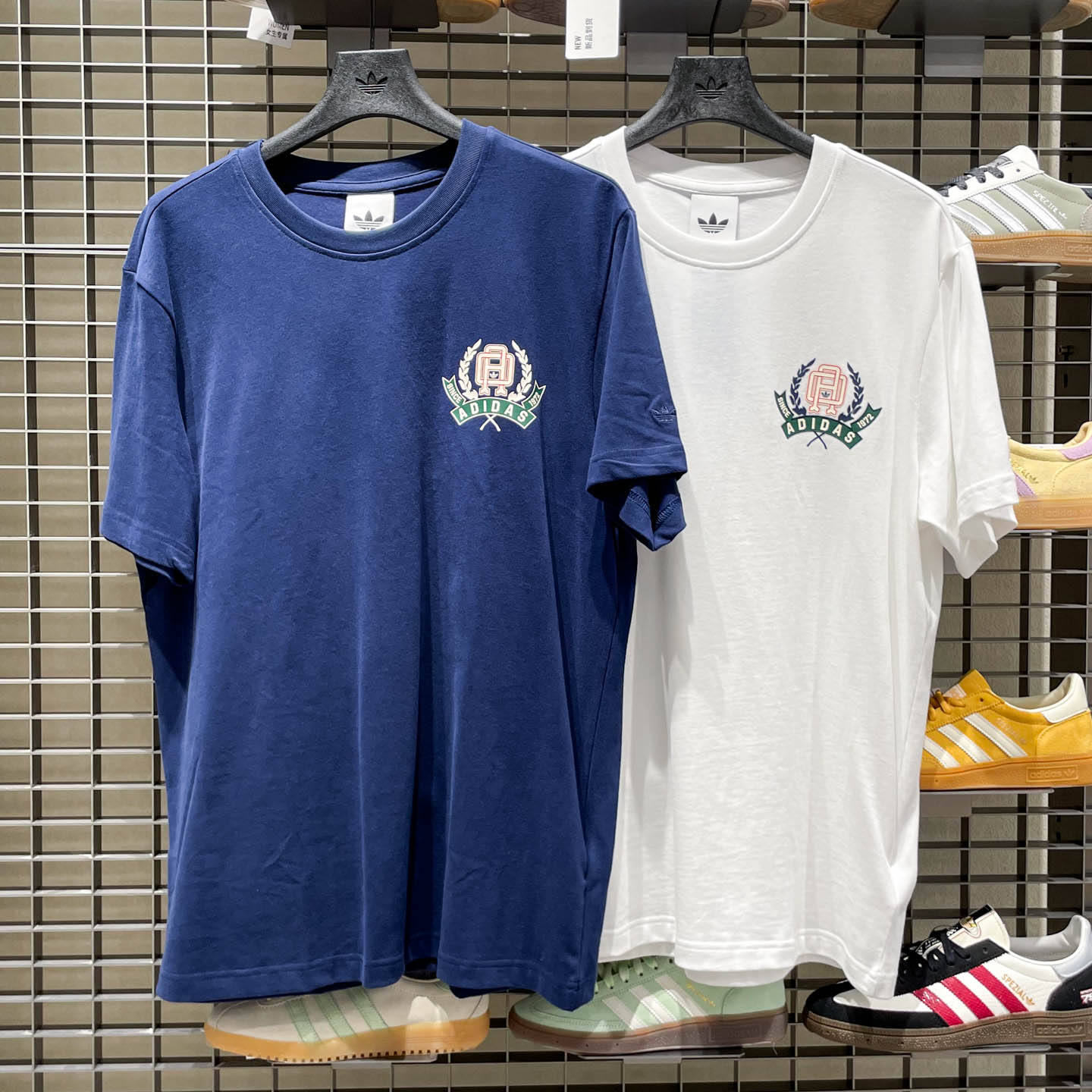 阿迪达斯三叶草男子夏新款简约百搭纯棉运动休闲T恤KD1841 KD1842