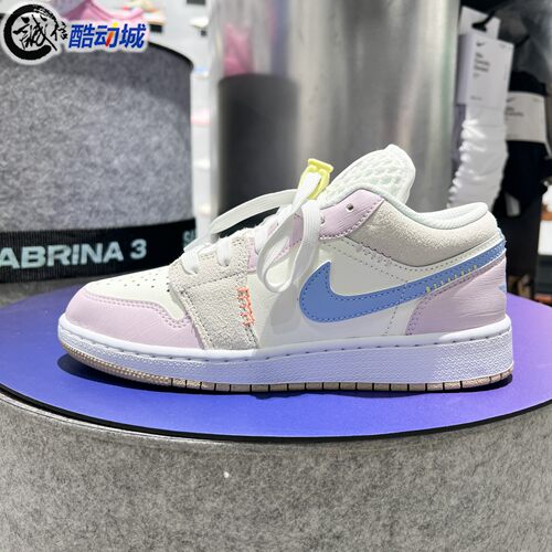 NIKE耐克大童鞋2026秋新款AIR JORDAN 1 LOW运动鞋板鞋IW2019-141