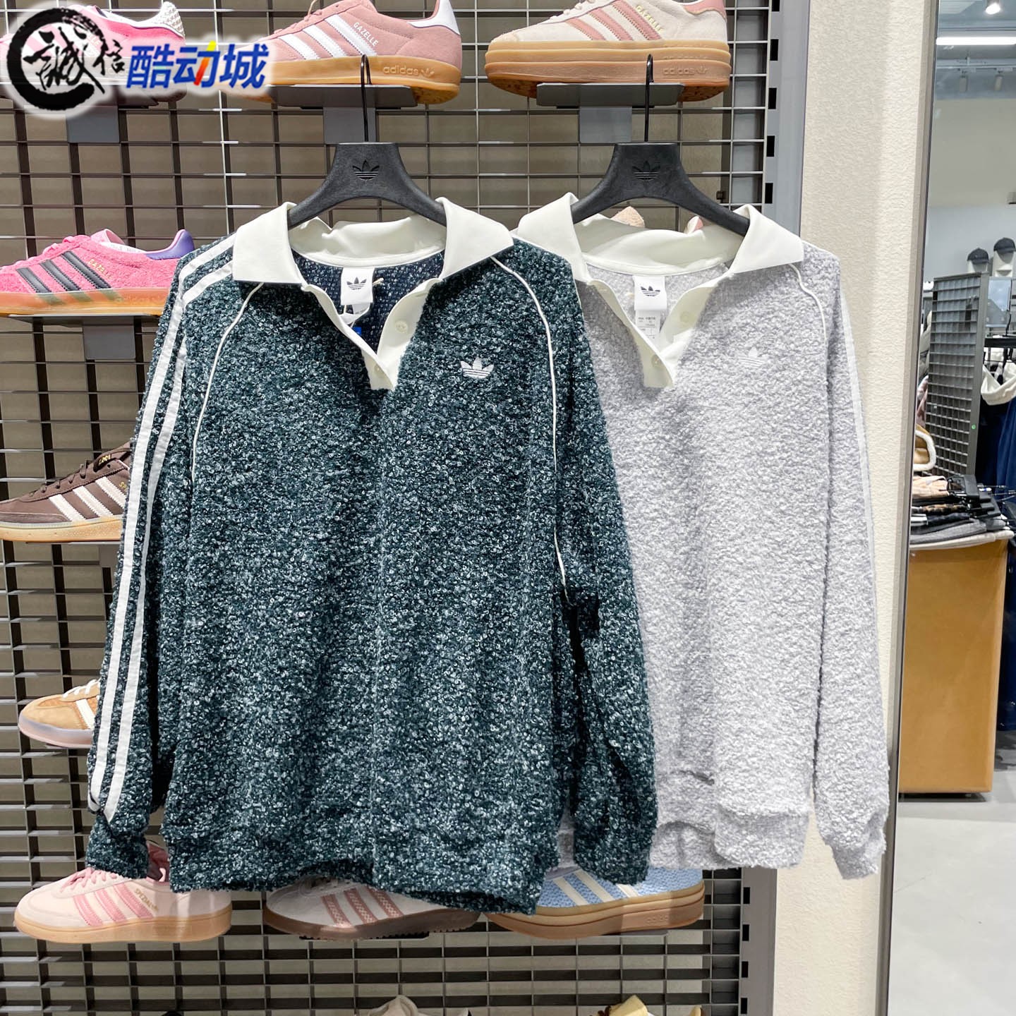 阿迪达斯三叶草运动宽松POLO衫