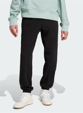 正品ADIDAS阿迪达斯三叶草男裤2024秋新款纯棉束脚运动长裤IY2245