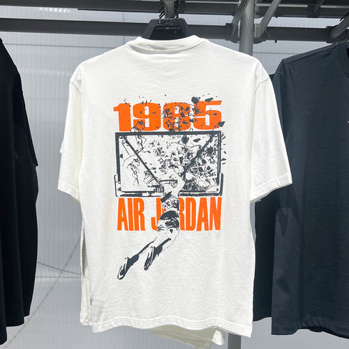Nike耐克男子Jordan印花针织透气篮球运动T恤 IB3298-133-045-805