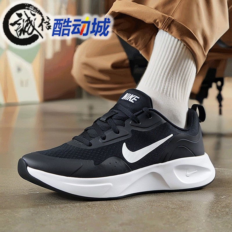 Nike耐克男子2026夏季新款黑色网面透气运动休闲跑步鞋CJ1682-004