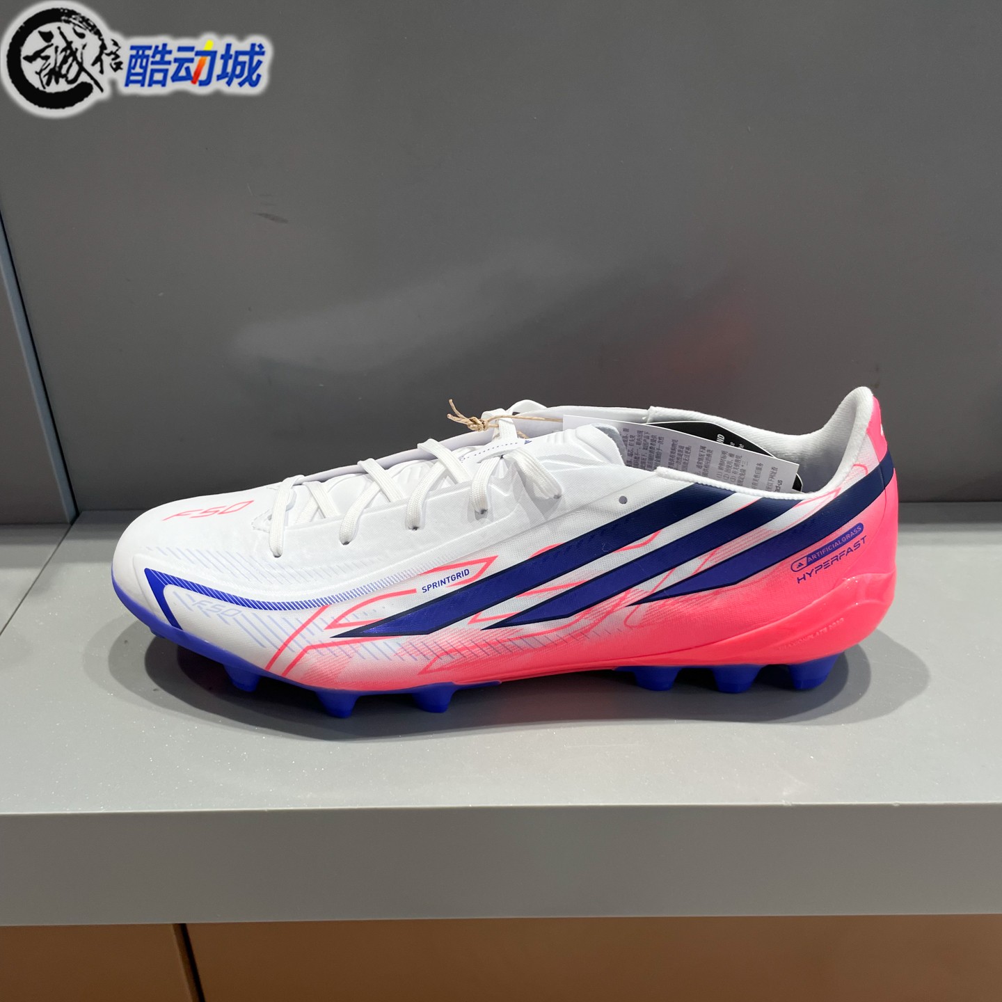 Adidas阿迪达斯男女鞋2026秋新款AG人造草皮短钉运动足球鞋HQ2375