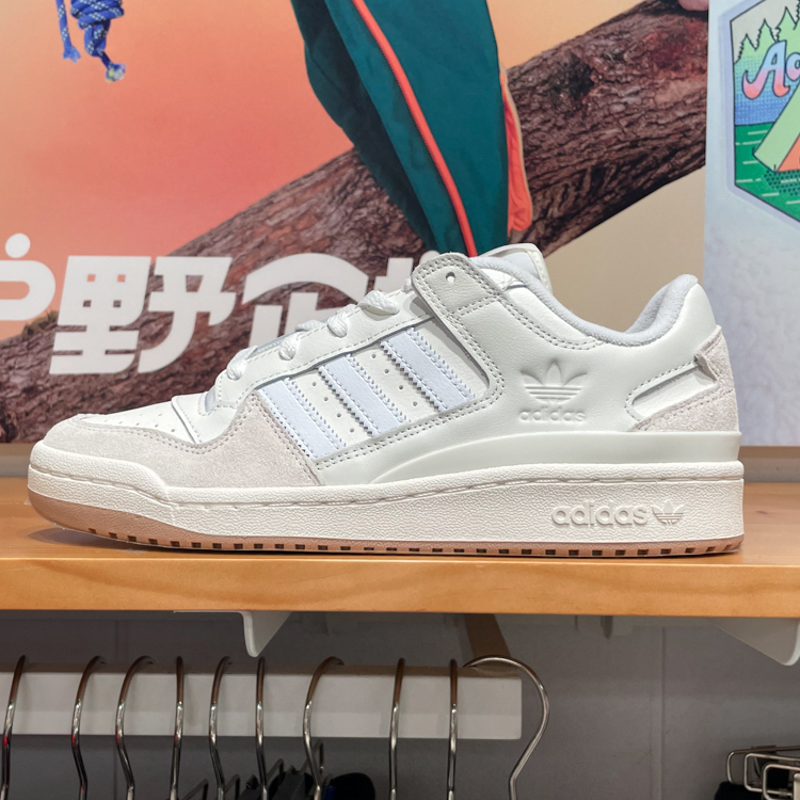 阿迪达斯三叶草男女2025冬季款经典篮球风耐磨运动休闲板鞋ID6858