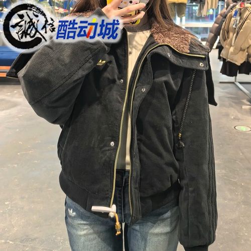 阿迪达斯三叶草女子运动棉服