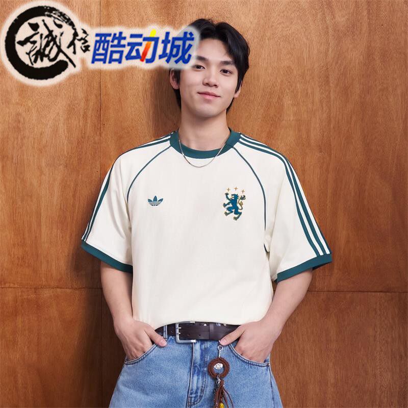 阿迪达斯三叶草男子复古T恤