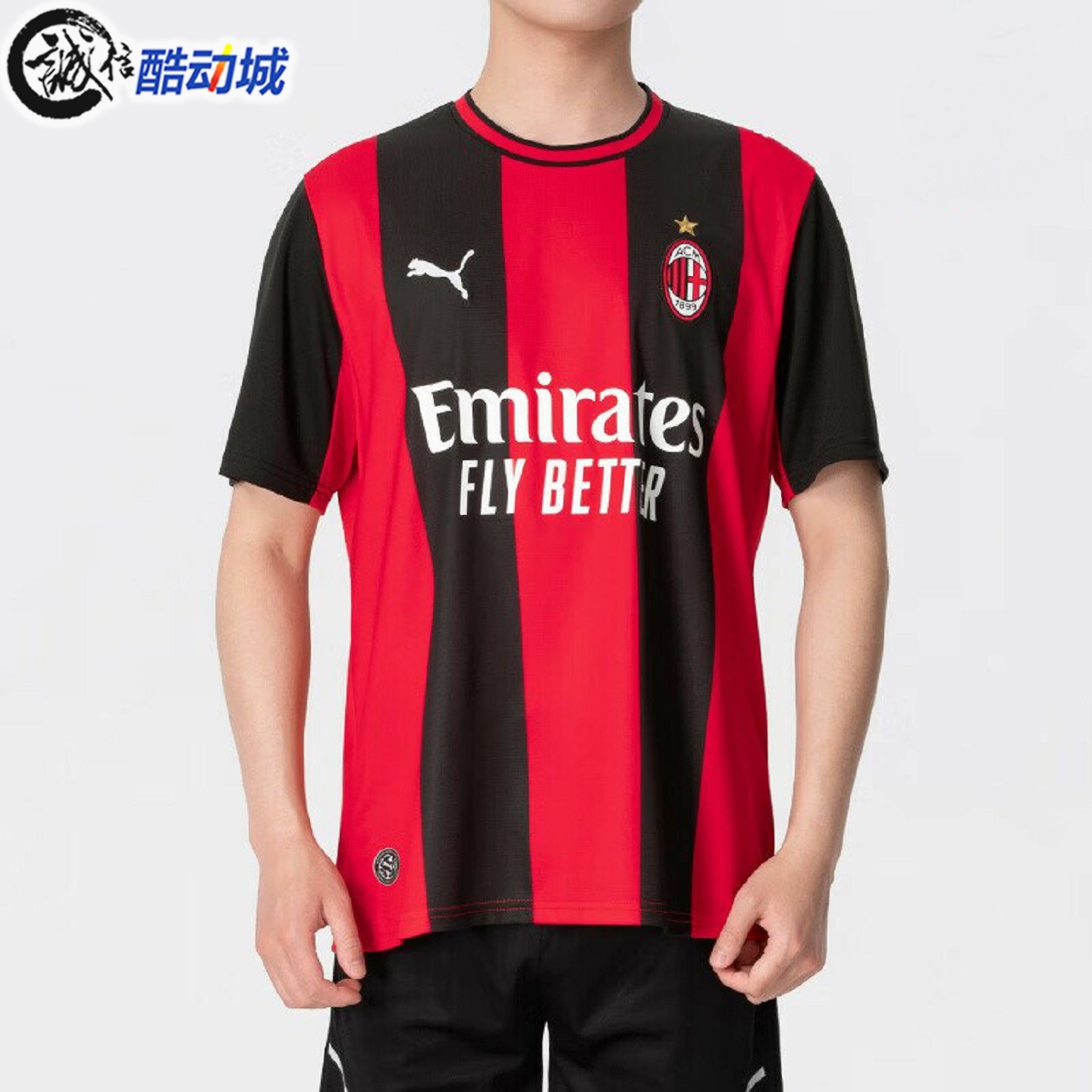 PUMA彪马男子2026年秋新款足球速干短袖训练球衣运动T恤784121-01