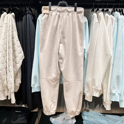 Nike耐克女裤2025春季新款运动宽松休闲摇粒绒保暖长裤FB5579-104