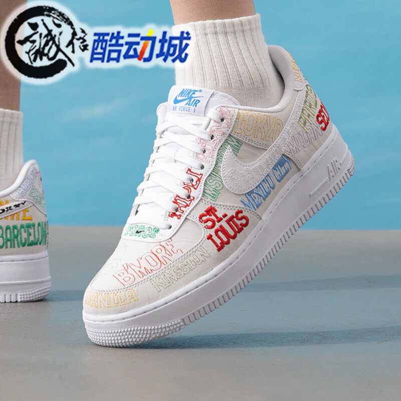 Nike耐克男子2026夏新款AIR FORCE 1 07空军涂鸦运动鞋II1549-100