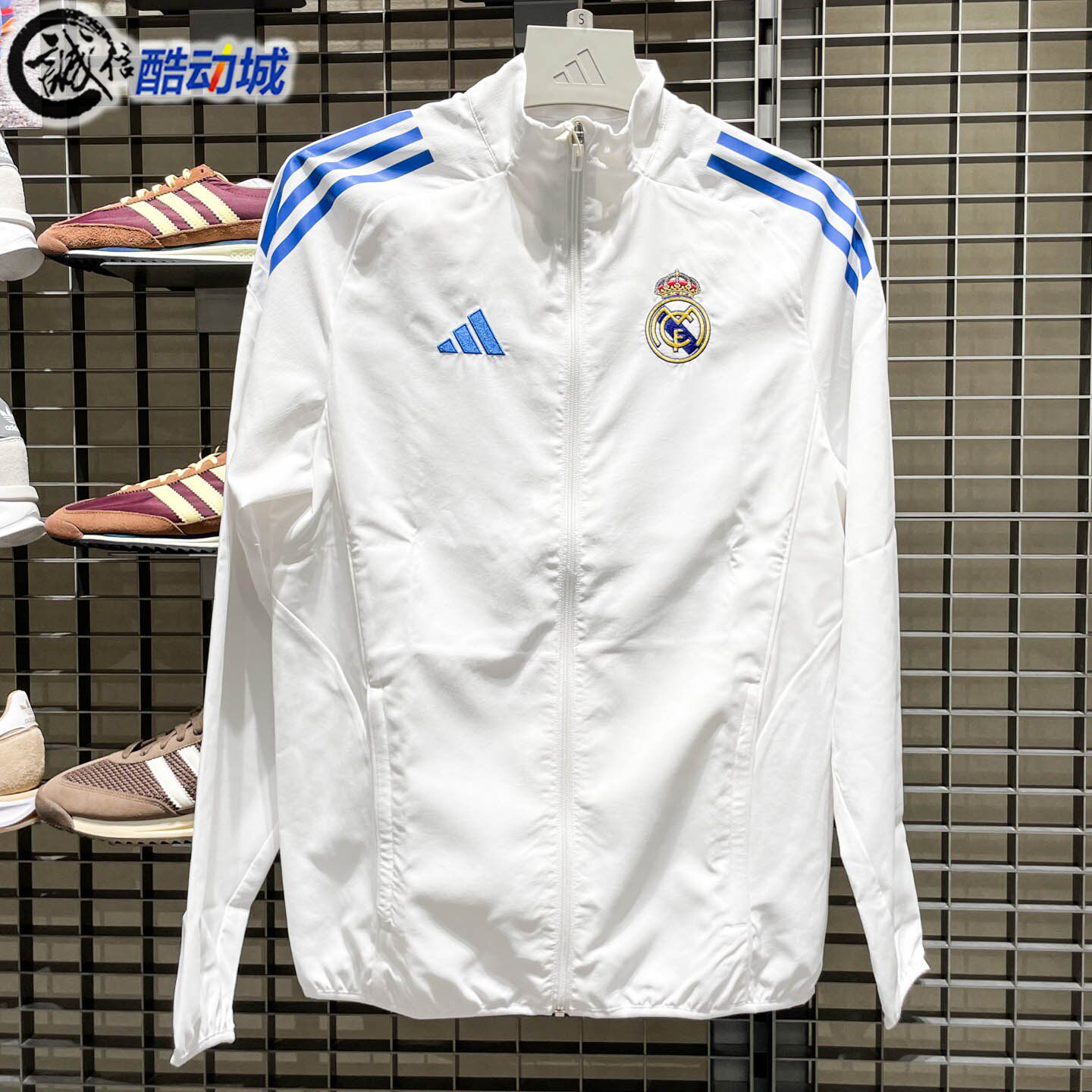 阿迪达斯男子速干足球外套