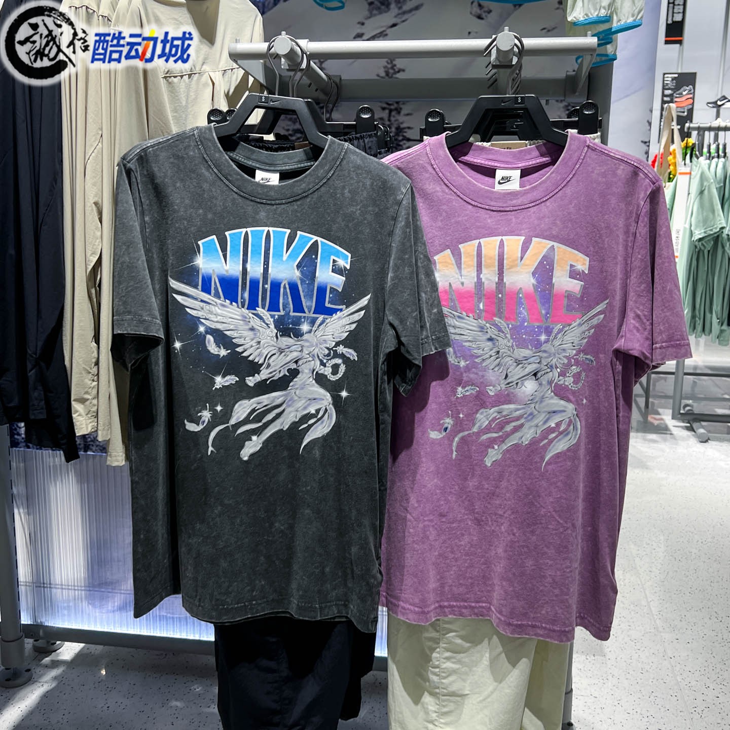 Nike耐克女子2026秋季复古街头风宽松运动短袖T恤 IW1198-060-544