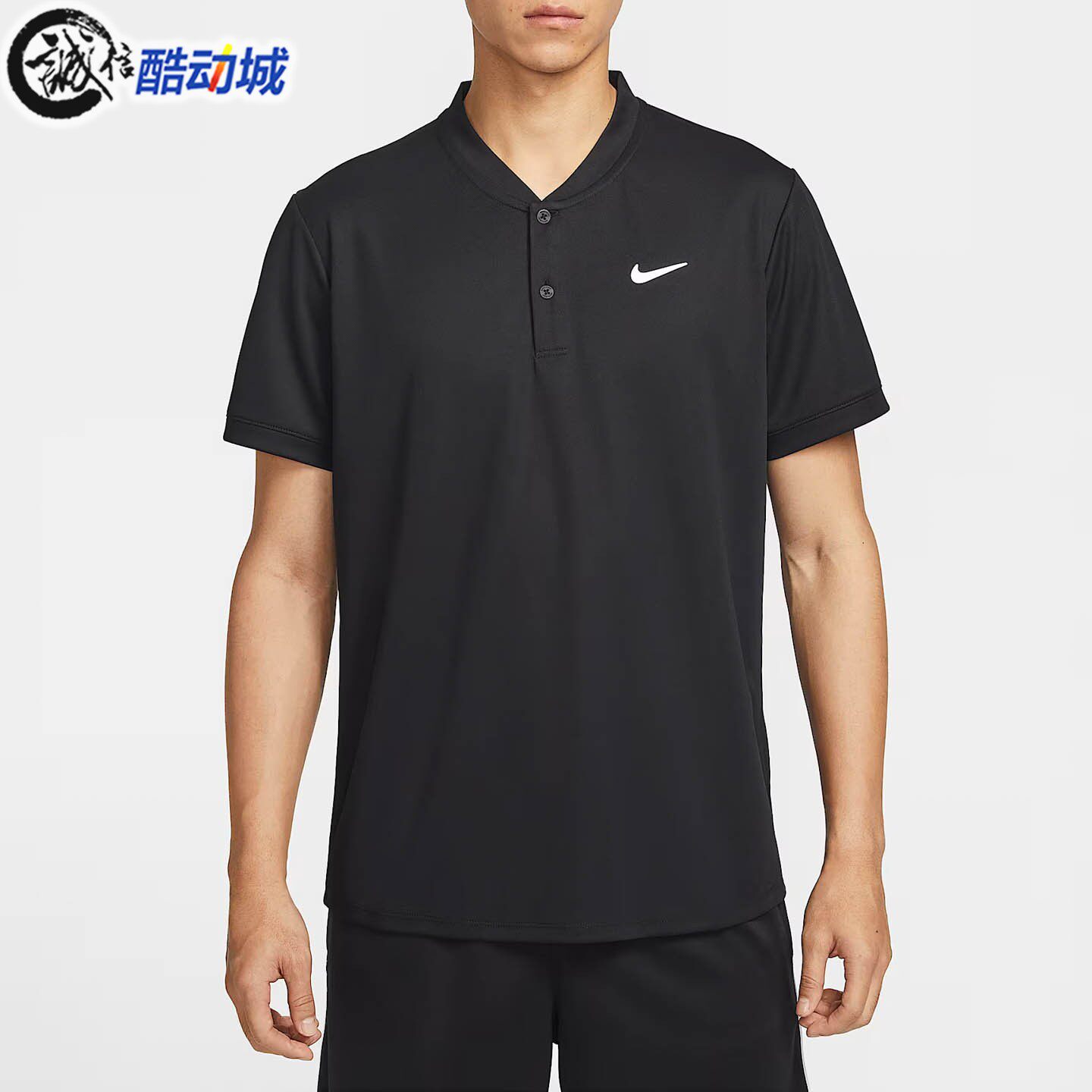 Nike耐克男子2026夏季运动休闲透气速干叶片领短袖T恤 IR8031-049