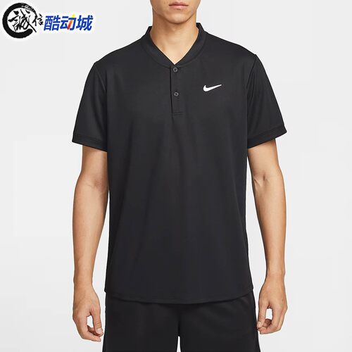 Nike耐克男子2026夏季运动休闲透气速干叶片领短袖T恤 IR8031-049