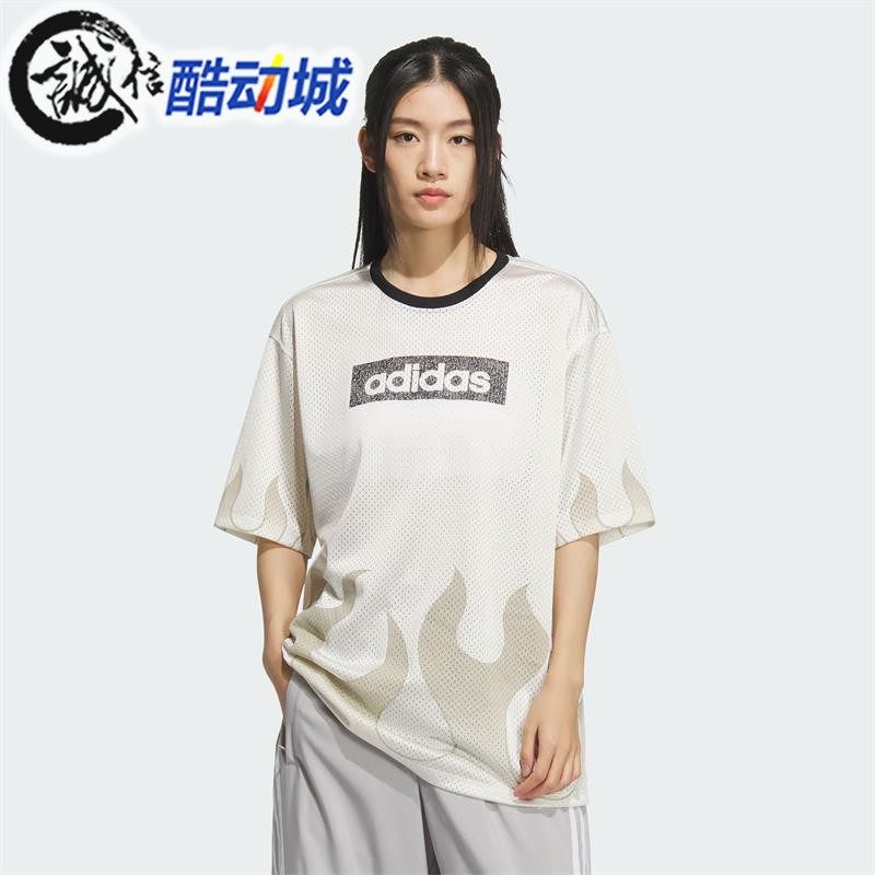 阿迪达斯三叶草女子新款曲棍球风运动宽松短袖球衣 KF0145 KF0146