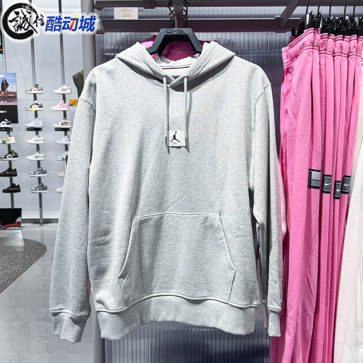 Nike耐克男子2025冬新款Jordan薄绒休闲舒适套头连帽衫FV7248-050