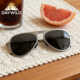 DAYWILD折叠情侣太阳眼镜UV400男女同款 偏光墨镜可配度数近视眼镜