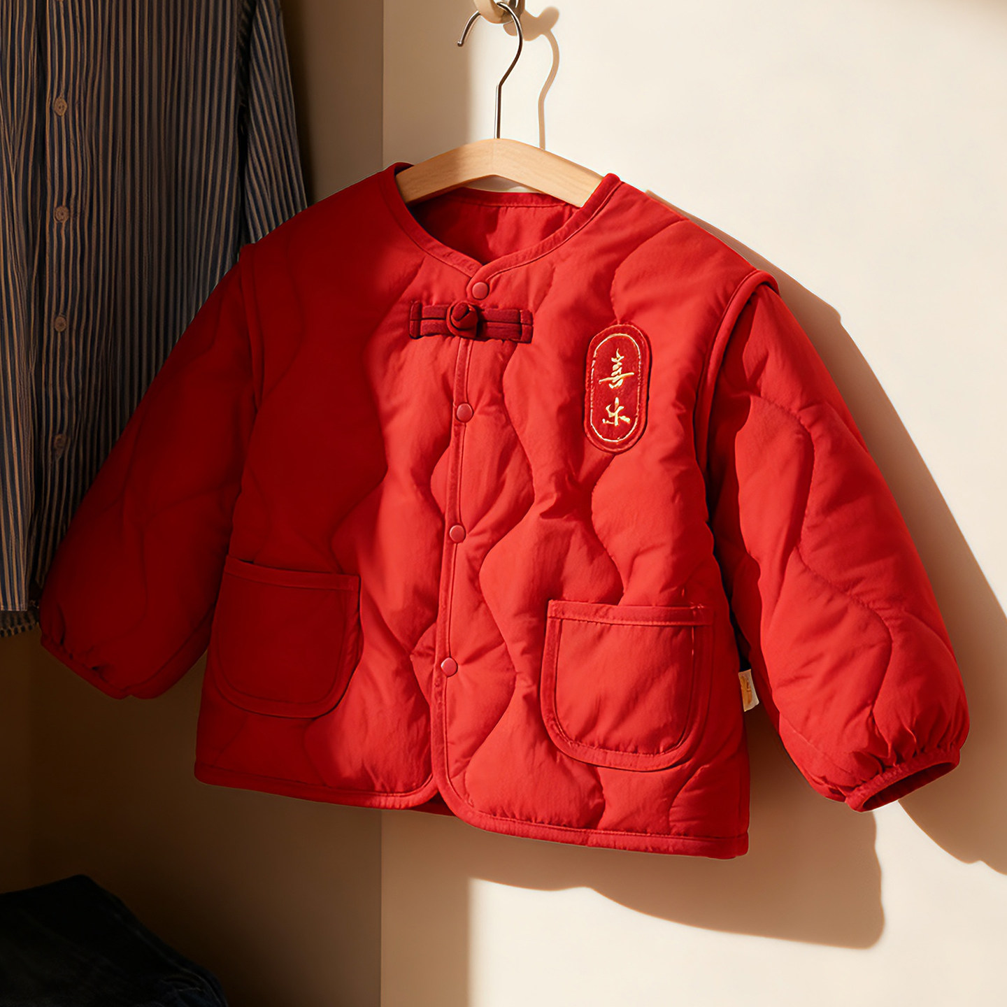 溯格冬季婴儿加厚衣服2025新款红色小童上衣中式加厚宝宝过年外套,童装/婴儿装/亲子装,棉袄/棉服,淘宝优惠券,粉丝福利购,淘宝优惠卷