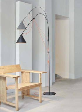 德国Midgard AYNO客厅书房钓鱼落地灯北欧极简卧室可调节阅读灯具