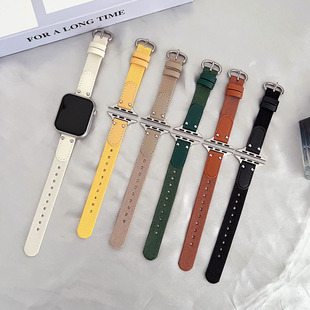 iwatch表带秋冬苹果手表s9帆布applewatchse2/s8/s7/s6女士手表带