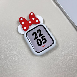 苹果手表iwatchs7表壳可爱卡通applewatchse/s8/s6/s5保护套3软壳