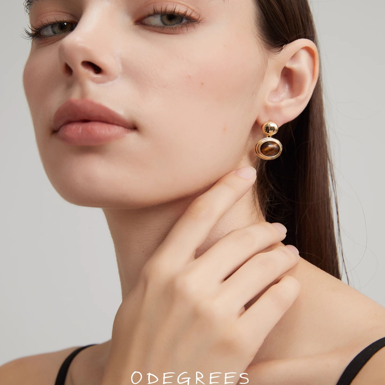 0度 时尚复古虎眼石耳环女小众设计感耳钉S925银针气质百搭耳饰,饰品/流行首饰/时尚饰品新,耳环,淘宝优惠券,粉丝福利购,淘宝优惠卷