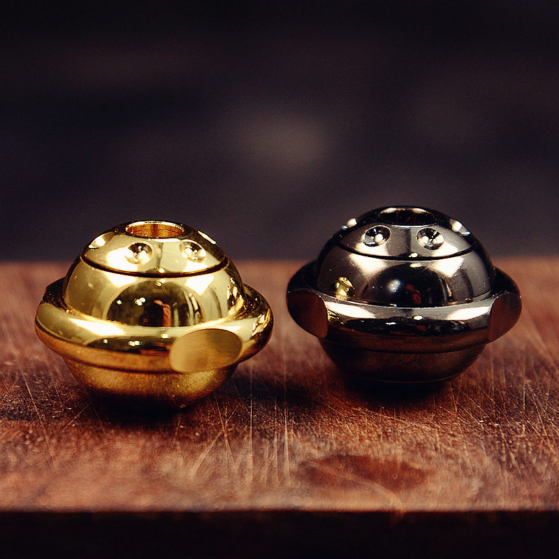 黄铜星球刀坠指尖陀螺个性edc伞绳坠解压旋转高奢挂坠吊坠铜工艺,家居饰品,装饰摆件,淘宝优惠券,粉丝福利购,淘宝优惠卷