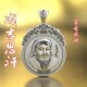高档成吉思汗吊坠铁木真项链民族风复古款 特色蒙古圣主祖银饰