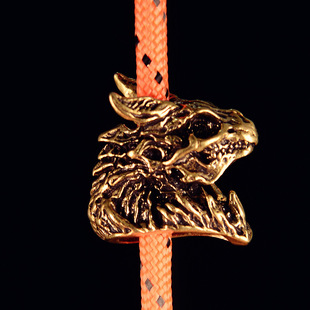 热卖黄铜暴龙魔兽龙头刀坠配饰DIY挂饰小挂件铜器挂件