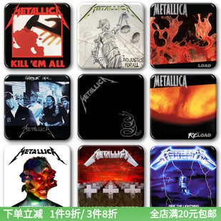 重金属乐队metallica专辑CD周边徽章胸针摇滚音乐节琴行挂件饰品