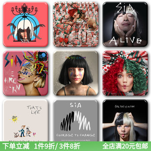 希雅富勒Sia Furler专辑周边徽章流行女歌手胸针饰品包挂件冰箱贴