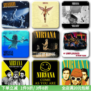涅槃Nirvana乐队专辑周边徽章科特柯本KurtCobain摇滚潮玩挂件饰