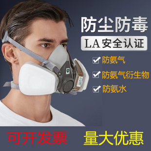 防甲胺防乙胺防氨水防毒面具6004活性炭滤毒盒防氨气面具口罩