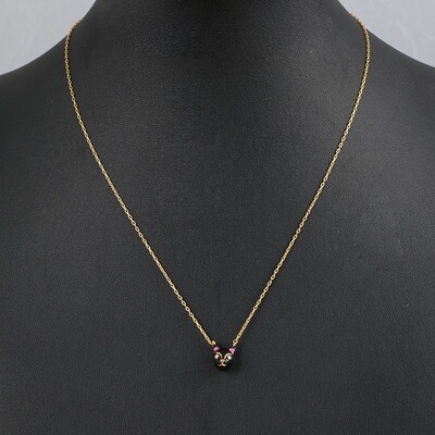 手绘珐琅釉镶钻创意小动物项链