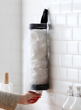 垃圾袋收纳袋家用厨房省空间多功能大容量挂袋墙壁挂式鞋套整理袋