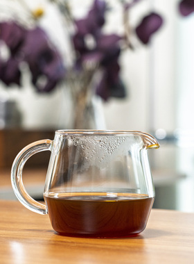 日式手冲咖啡分享壶无铅高硼硅玻璃公杯品鉴杯加厚透明小号小鸟壶