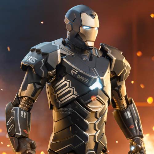 中动玩具钢铁侠MK15关节可动模型