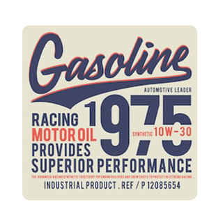 motor 30赛车机油racing oil老派热棒汽车贴纸贴花 10w 汽油1975