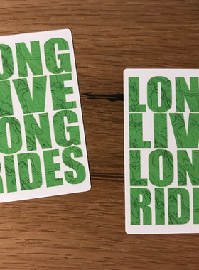 自行车电动车电瓶车long live long rides老式复古城市贴纸