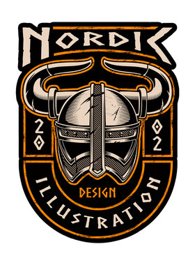 牛魔骑士盔罗马风格意式复古汽车摩托车贴画贴花#729