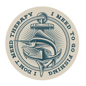 旗鱼船锚海钓路亚钓箱船贴镭射磁性防水防晒水晶胶贴花22613