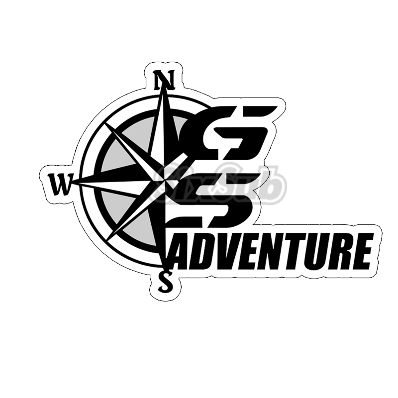 gs adv罗盘机车汽车冒险穿越越野反光镭射车贴贴画#1282