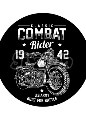 CLASSIC复古巡航1942美式攀爬巡航边盖机盖水晶胶改装车贴23302#