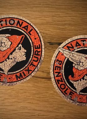 摩托车老式油贴Oldtimer复古Oldschool Rat Rod锈＃278磁性贴纸贴