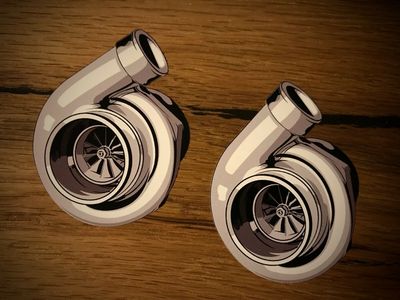 turbo速涡轮增压器贴纸