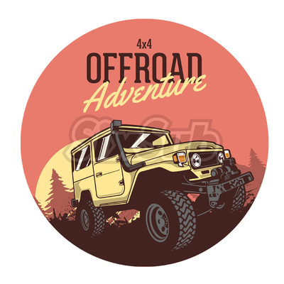 4X4OFFROAD贴花反光镭射